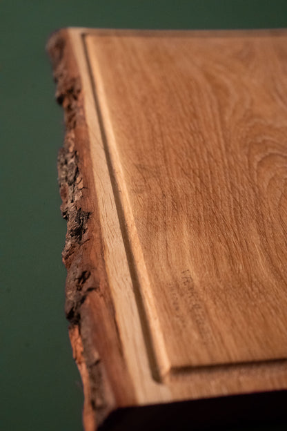 Serveringsskärbräda rustik ek